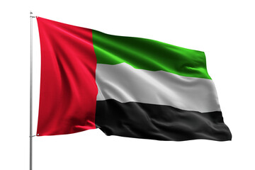 Wall Mural - flag national transparent high quality flying realistic real original UAE