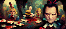 Alice In Wonderland Crazy Painting