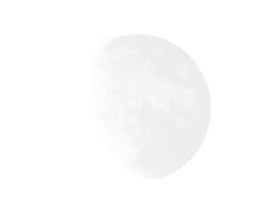 transparent png of three quarter moon.