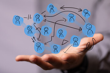 people network structure hr - human resources management and recruitment