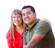 © Andy Dean - Transparent PNG of Attractive Mixed Race Hispanic and Caucasian Couple Portrait.