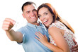 © Andy Dean - Transparent PNG of Happy Military Couple with House Keys In Hand.