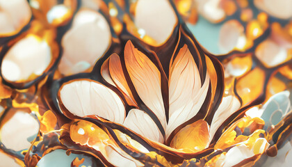 Poster - 3d render abstract texture background series design