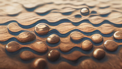 Poster - 3D render abstract texture background series design