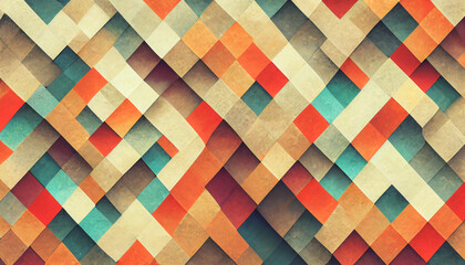 Poster - 3d render abstract colorful texture background series design