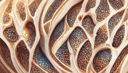 Poster - 3d render abstract texture background series design