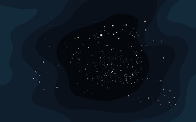 Wall Mural - vector space background . cute flat style template with stars in outer space