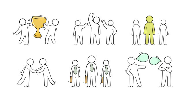 Wall Mural -  - Teamwork concept, businessmen partnership