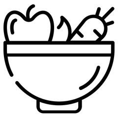 Poster - Premium icon of healthy diet designed in line style 