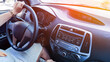© Maksym - Car air conditioning. Auto climate condition. Vehicle vent interior for cold automobile cool. Ac ventilation system.