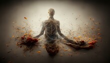 Illustration Of A Soul Leaving The Body