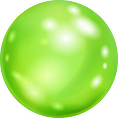 Wall Mural - green sphere with glares