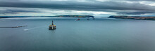 Aerial View Of The Black Island And Cromarty Firth In The North East Highlands Of Scotland During Autumn