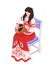 Wall Mural - Musician Isometric Illustration