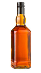 Wall Mural - whiskey bottle on transparent background,