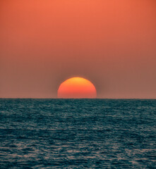 Wall Mural - sunset over the sea