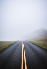 Skyline Drive, Shenandoah National Park, Disappears Into Fog