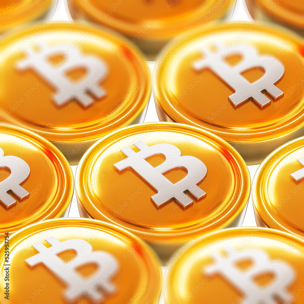 bitcoin 3d emoji crypto currency money business technology  Stock-illustration | Adobe Stock