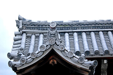 Wall Mural - Japanese temple architecture of roof