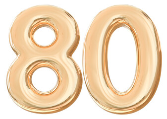 3d golden number 80