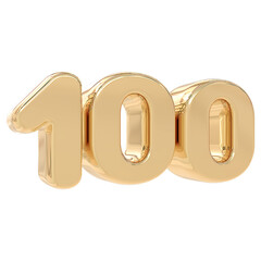 3d golden number 100