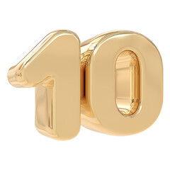 3d golden number 10