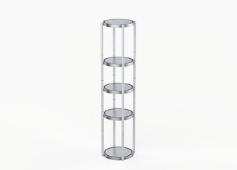 Wall Mural - Display stand, retail display stand for product , display stands isolated on white background. 3d illustration