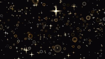 Wall Mural - starry 4k motion background of rising shiny stars at 60fps.