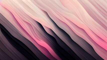 Wall Mural - Pastel pink purple abstract wallpaper. Pattern or colorful textures. Wave illustration. Modern, light, elegant backdrop. Simple and smooth 3d render. Aesthetic design.