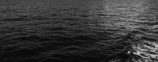 Wall Mural - black water sea wave. black water website banner. dark water texture background