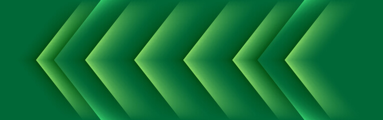 Poster - Illustration of light ray geometrical green banner abstract design background