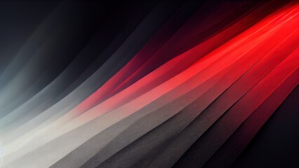 Wall Mural - Modern abstract red and black textures. Dark, sombre waves pattern. High quality 4K wallpaper. 3D render of curved geometric shapes. Clean simple business backdrop.