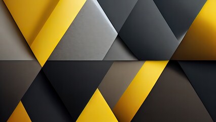Wall Mural - Abstract steel grey and yellow wallpaper texture. Minimal empty background with silver, metal material. Modern backdrop. Industrial 3d render wallpaper.
