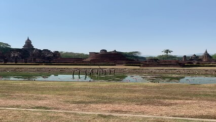 Poster - Temple du parc historique de Sukhothaï - Thaïlande 