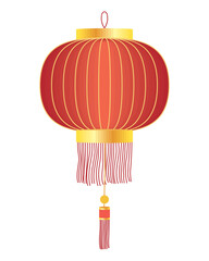 Sticker - circular asian lamp