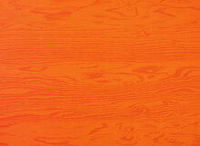 Orange Wooden Background. Orange Wood Texture. Halloween Concept. Top View, Flat Lay.