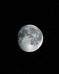 Wall Mural - full moon against a starry sky at night - perfect for wallpapers