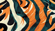 Simple Background Made Of Tiger Armor