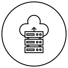 Wall Mural - Database Backup Line Icon