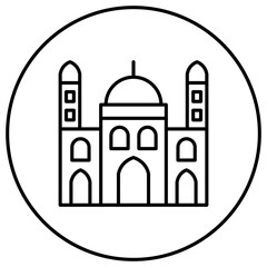 Poster - Mosque Line Icon