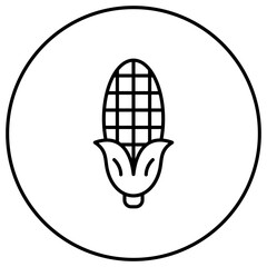 Poster - Corn Line Icon