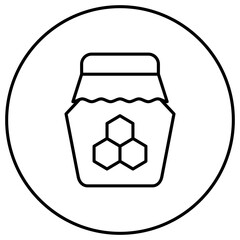 Poster - Honey Jar Line Icon