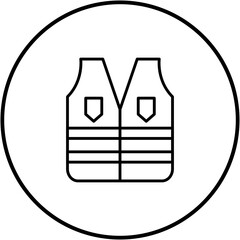 Sticker - Labour Vest Line Icon