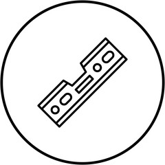 Sticker - Level Tool Line Icon