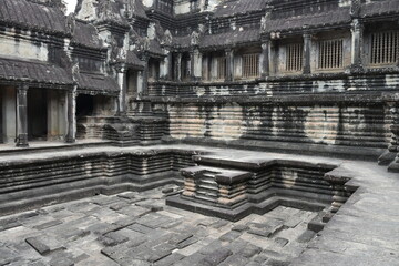 Wall Mural - Royal Bath in Angkor Wat, Siem Reap, Cambodia