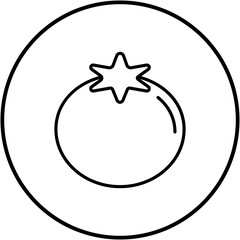 Poster - Tomato Line Icon