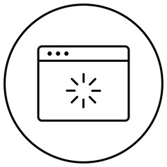 Sticker - Web Loading Line Icon