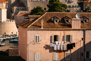 Wall Mural - Smiling Laundry, Dubrovnik Croatia