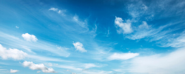 Wall Mural - blue sky with white cloud background