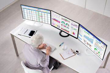 Poster - Analyst Women Looking At KPI Data